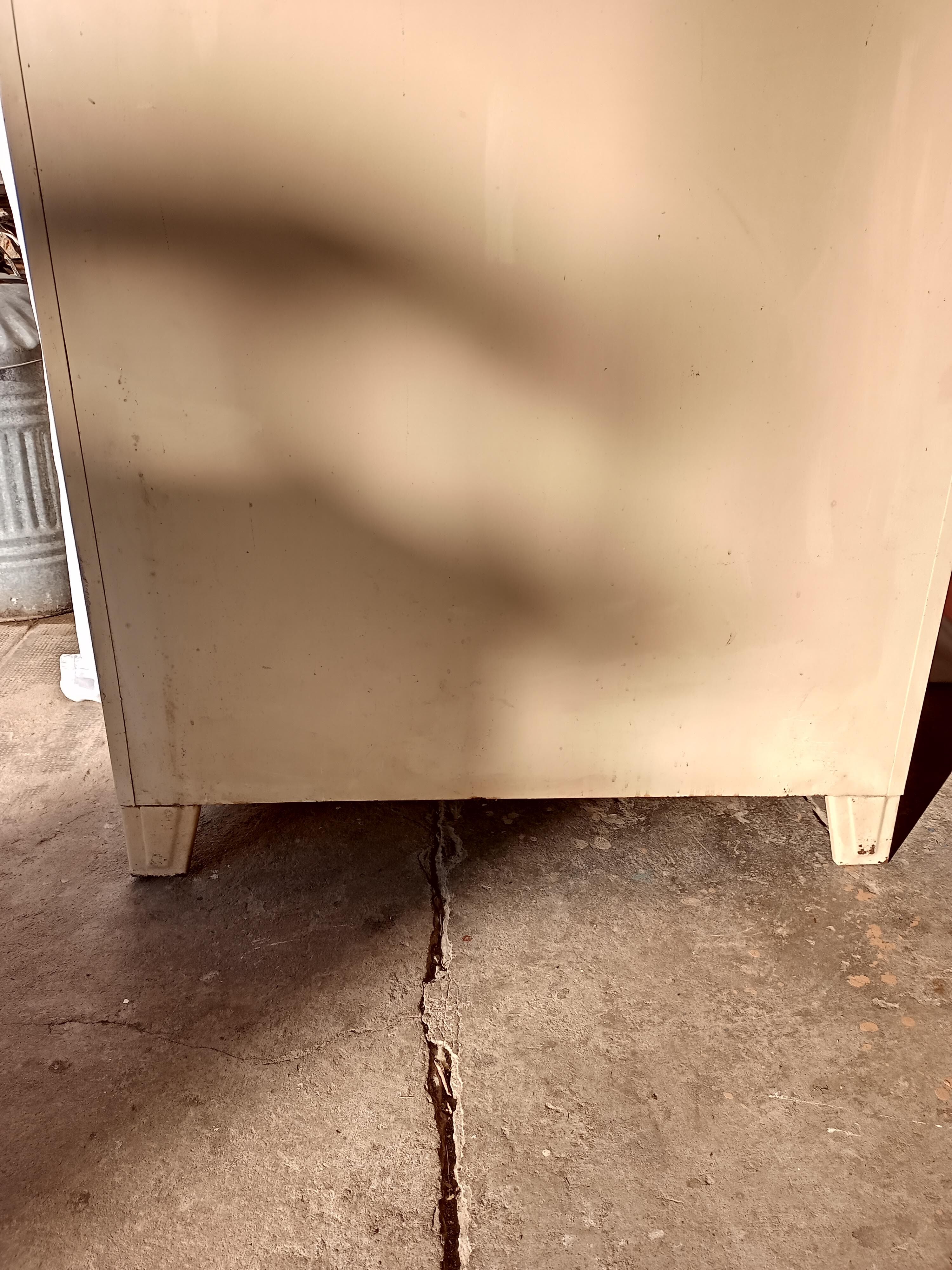 Two-door metal cabinet art deco