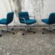 Fauteuils bureau Airborne vintage