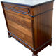 Antique Louis Philippe commode with fitted white marble top.