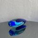 Blue Sommerso Vase by Flavio Poli for Seguso, Murano, Italy, 1960s