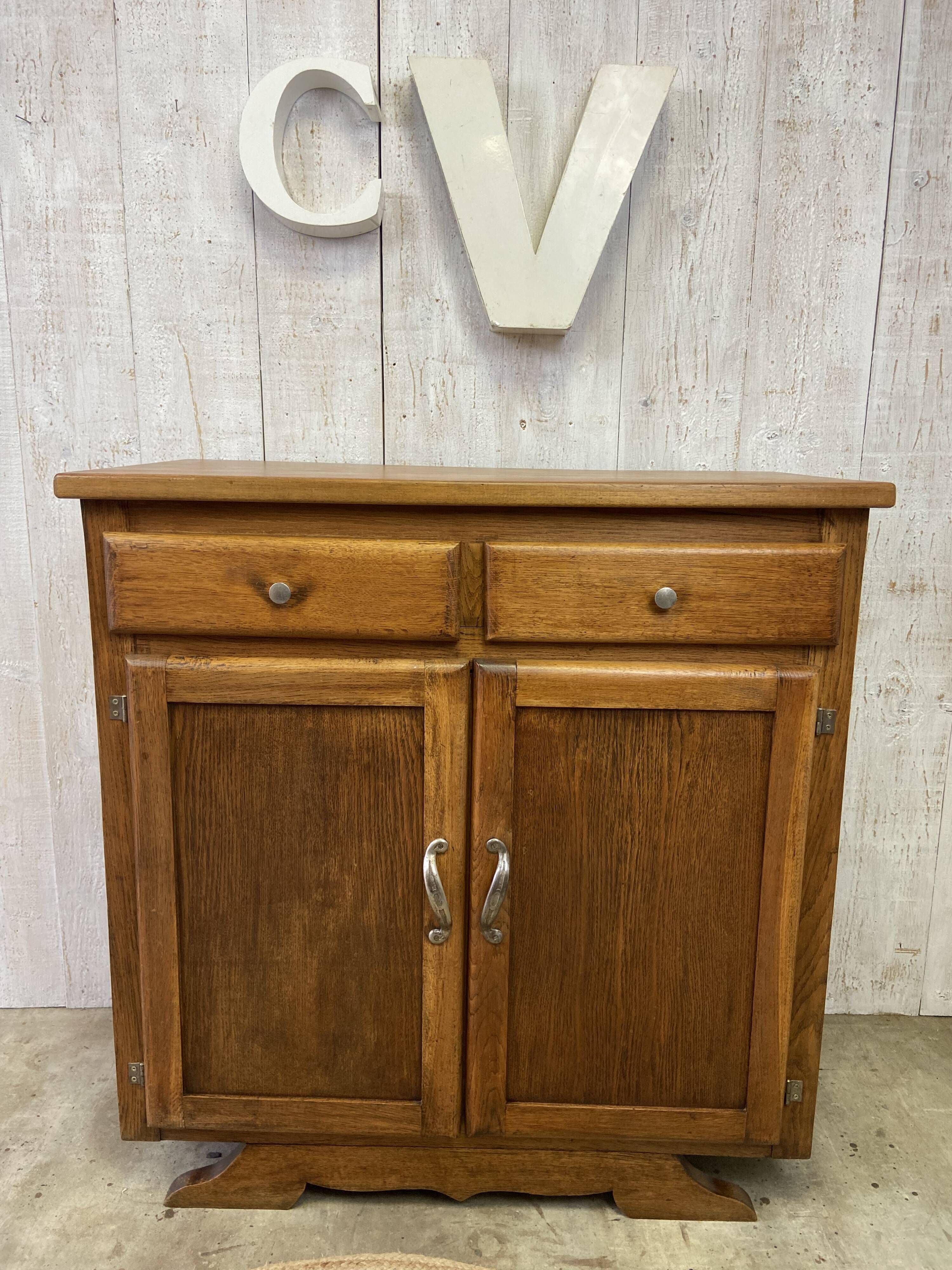 Vintage sideboard with "moustache" base