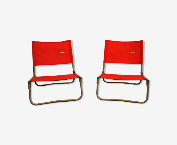 Paire de fauteuils de plage Lafuma années 60 | Selency