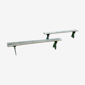 Pair of bench kindergarten vintage L150