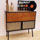 Vintage hifi radio cabinet the voice of his master