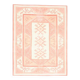 1970s Vintage Turkish Oushak Handmade Wool Cotton Pink Area Rug  168x220