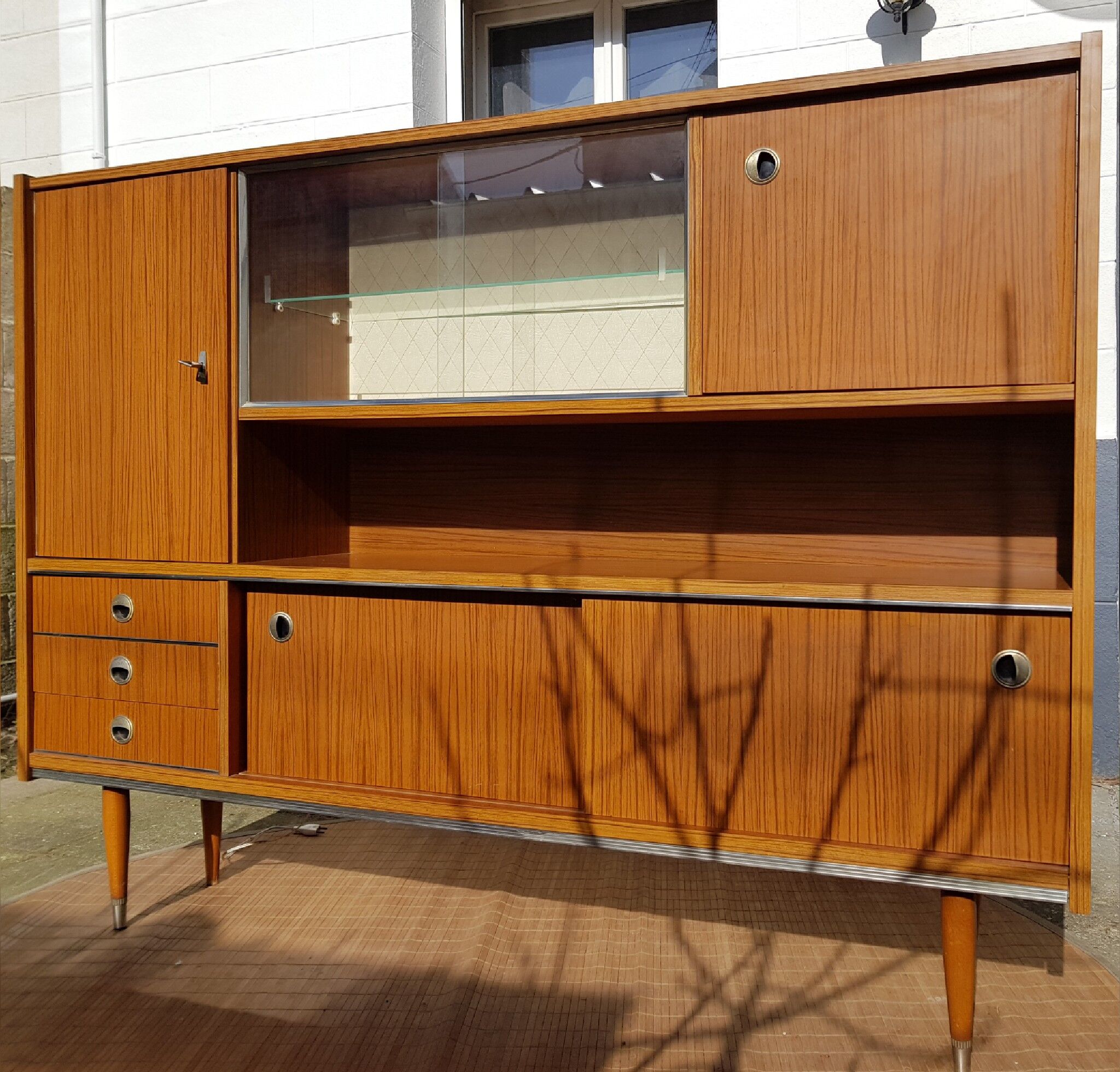 Enfilade haute scandinave 1960
