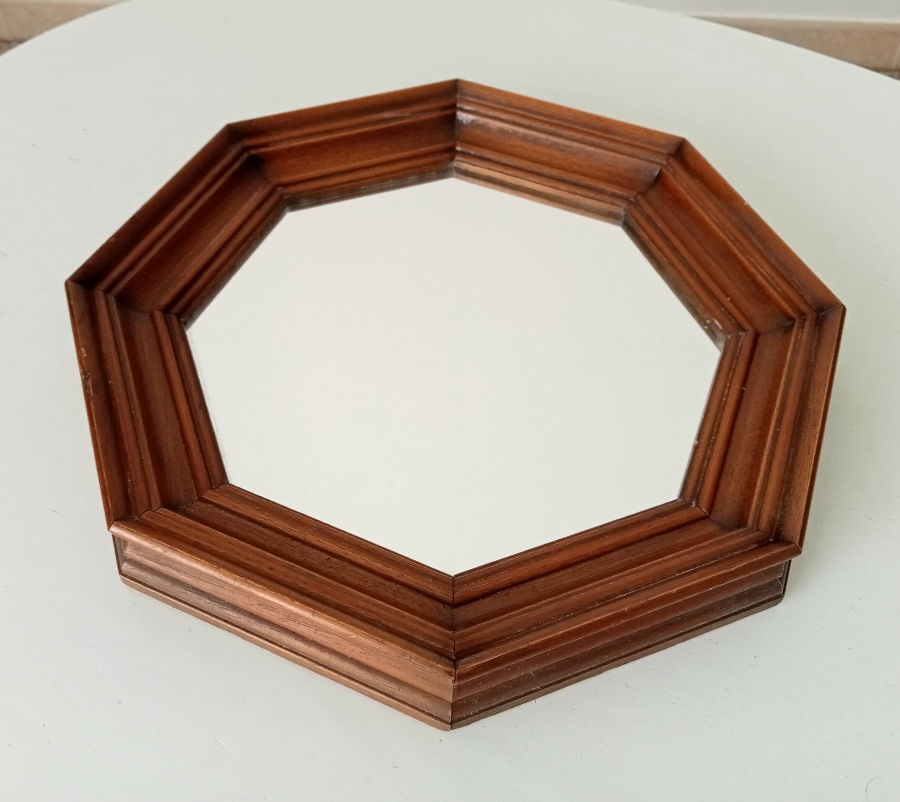 Vintage octagonal mirror 30*30cm