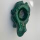 Advertising ashtray l'héritier-Guyot Dijon in vintage and collector's green enamelled ceramic