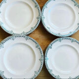 Set of 6 plates Longwy model Regina