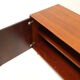 Vintage rosewood low sideboard with four doors from the 1960s