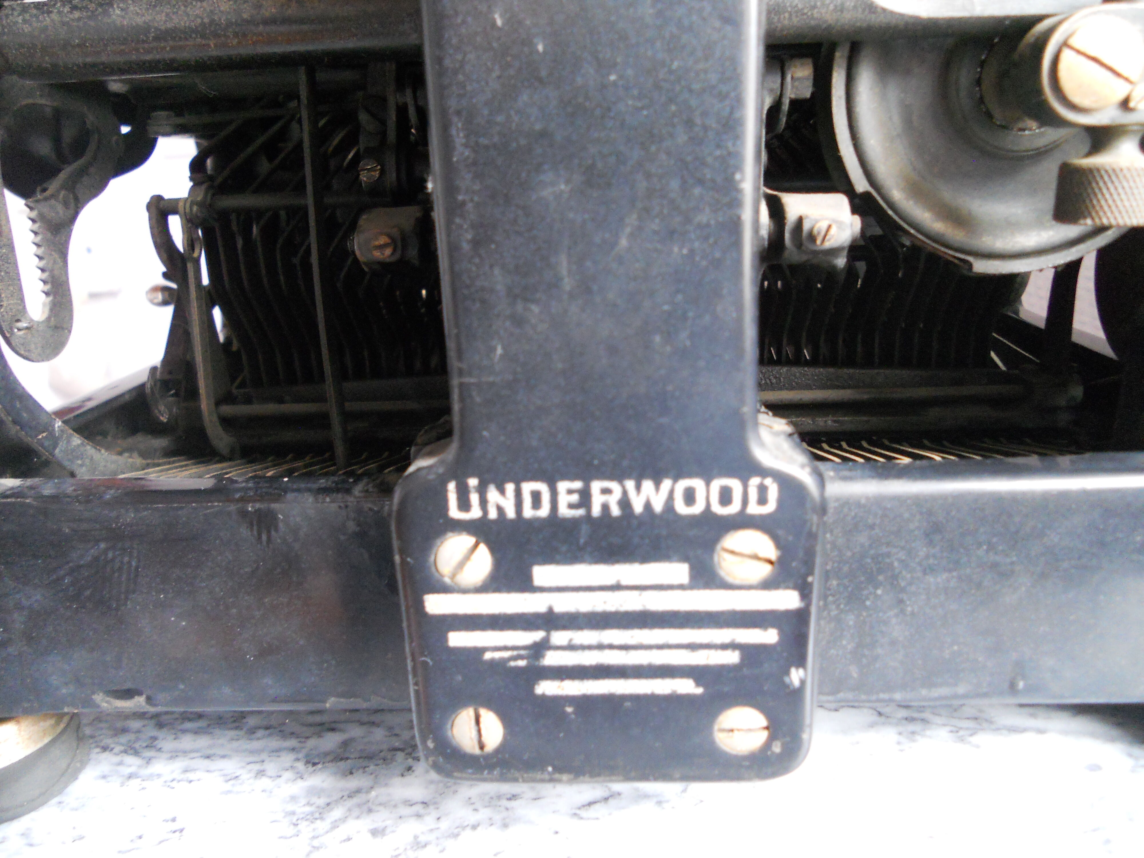 Underwood typewriter