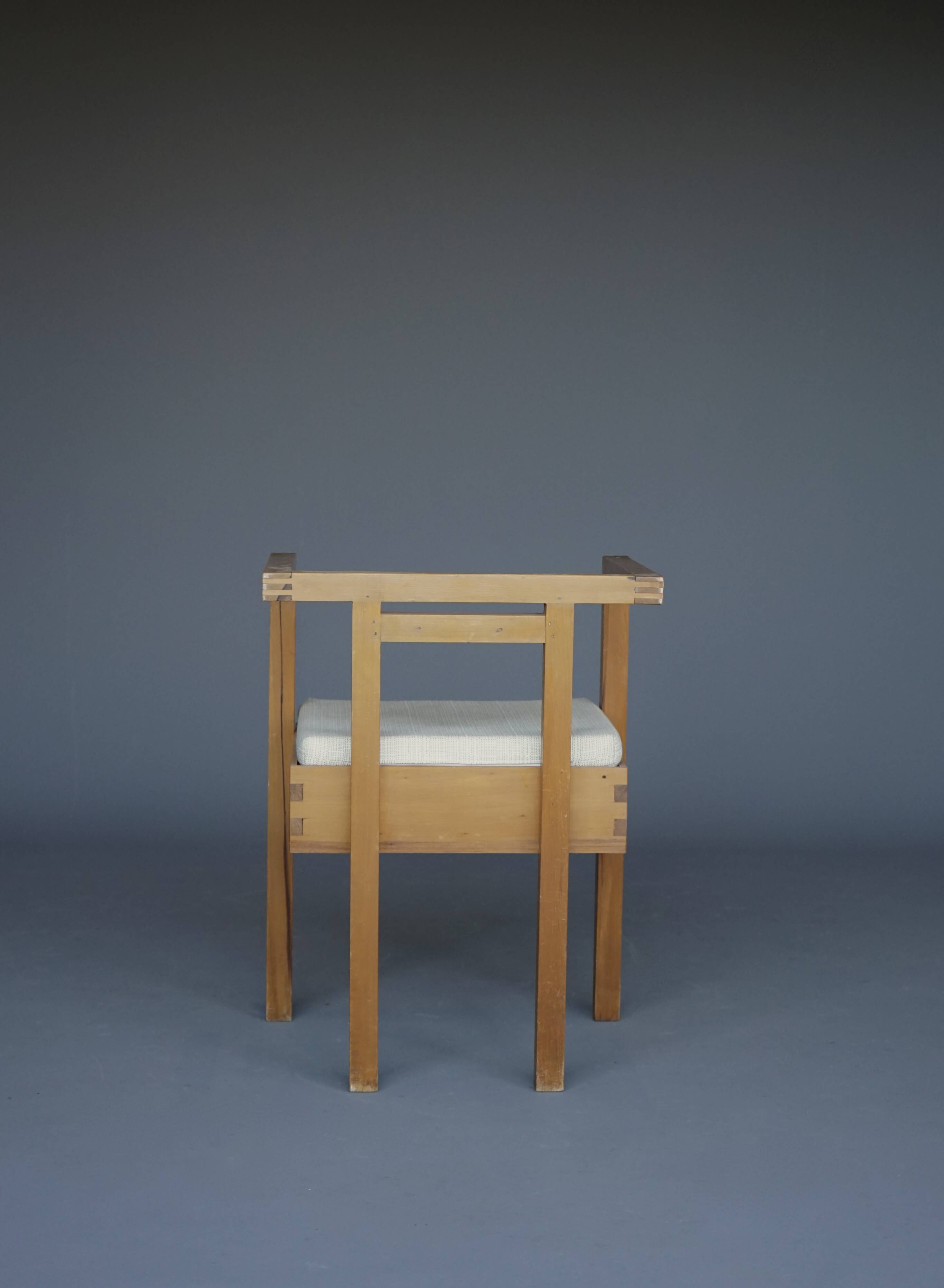 Dutch Design Architects Side Chair in pine, 1960s