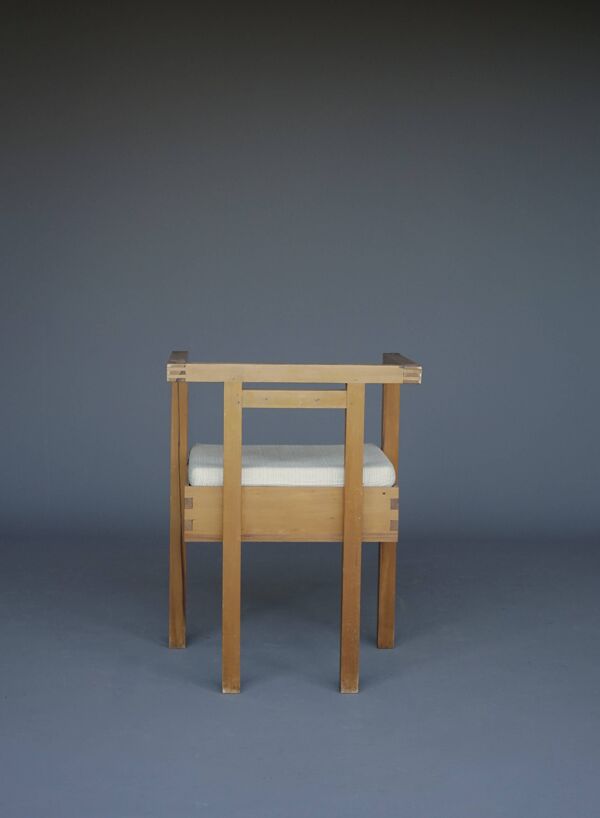 Chaise latérale des architectes néerlandais en pin, années 1960.