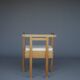 Side chair by Dutch architects in pine, 1960s.