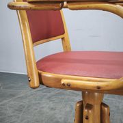 Ligna Adjustable Swivel Office Chair, Czechoslovakia, 1950s