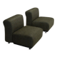 Ensemble de deux fauteuils en tissu et fibre de verre par Alberto Rosselli pour Saporiti