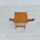 Paire de 3 chaises des années 60, design danois, pliantes, contreplaqué