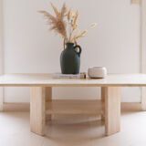 Table basse en travertin "la parisienne"