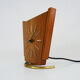 Table clock, art deco clock in Wuba Amsterdam in wood and brass. Year 50