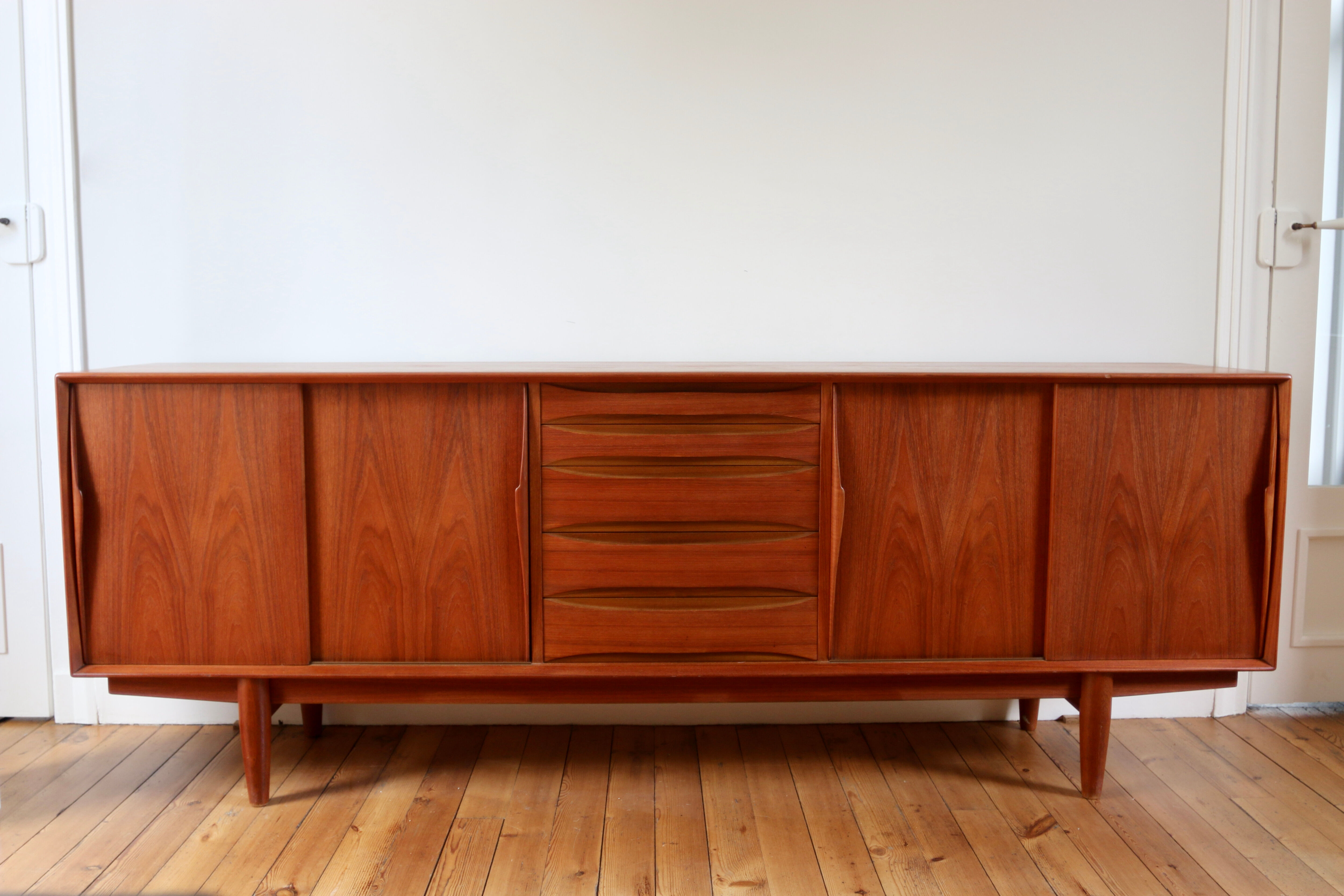 Vintage Scandinavian row Skovby Möbler model 63