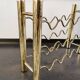 Vintage brass wine rack, 1970