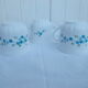 3 Arcopal cups