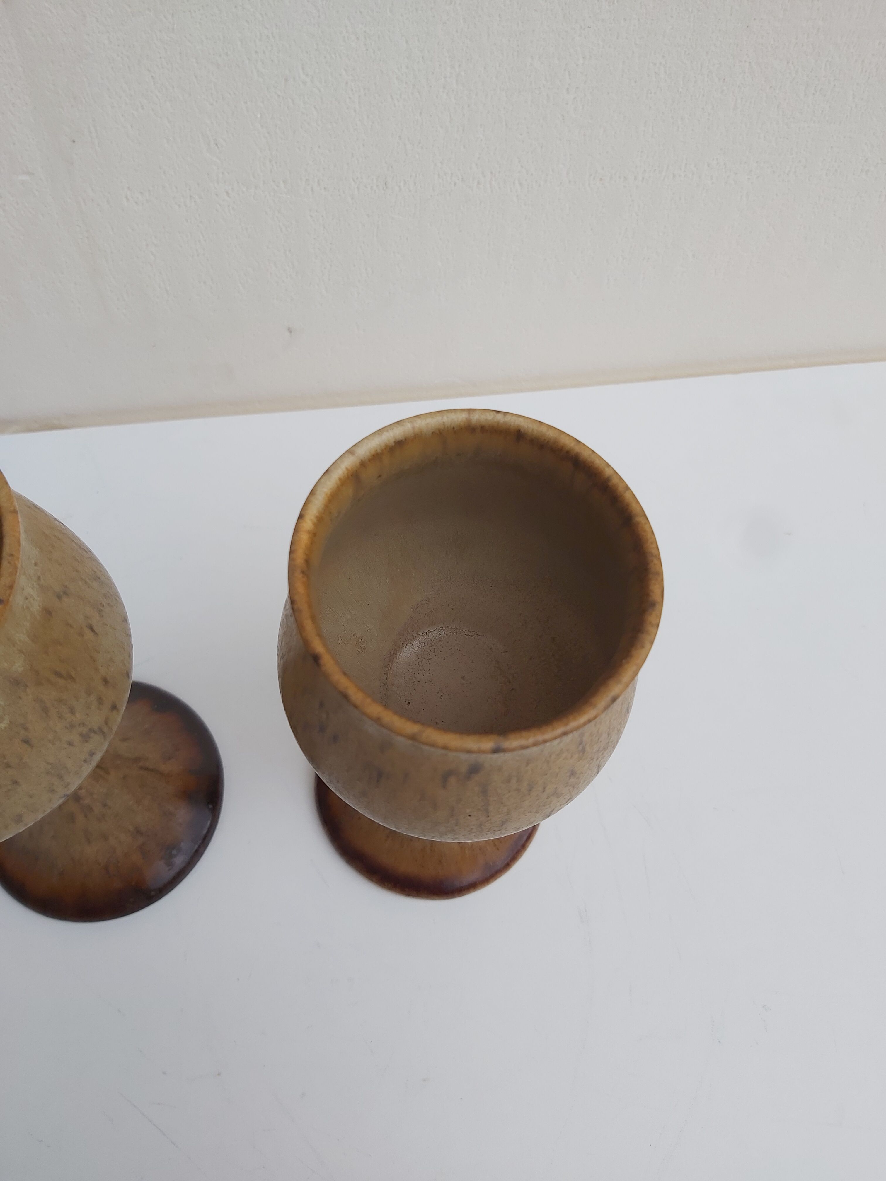 Duo beer cups Pottery Rye Sussex