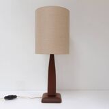 Vintage Danish Teak Table Lamp, 1960s