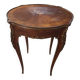 Louis XV style gueridon side table in marquetry