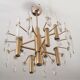 Lustre Sciolari, 1960 en acier doré et cristal