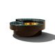 Rotating coffee table Yin Yang by Willy Rizzo, brass, 1970s
