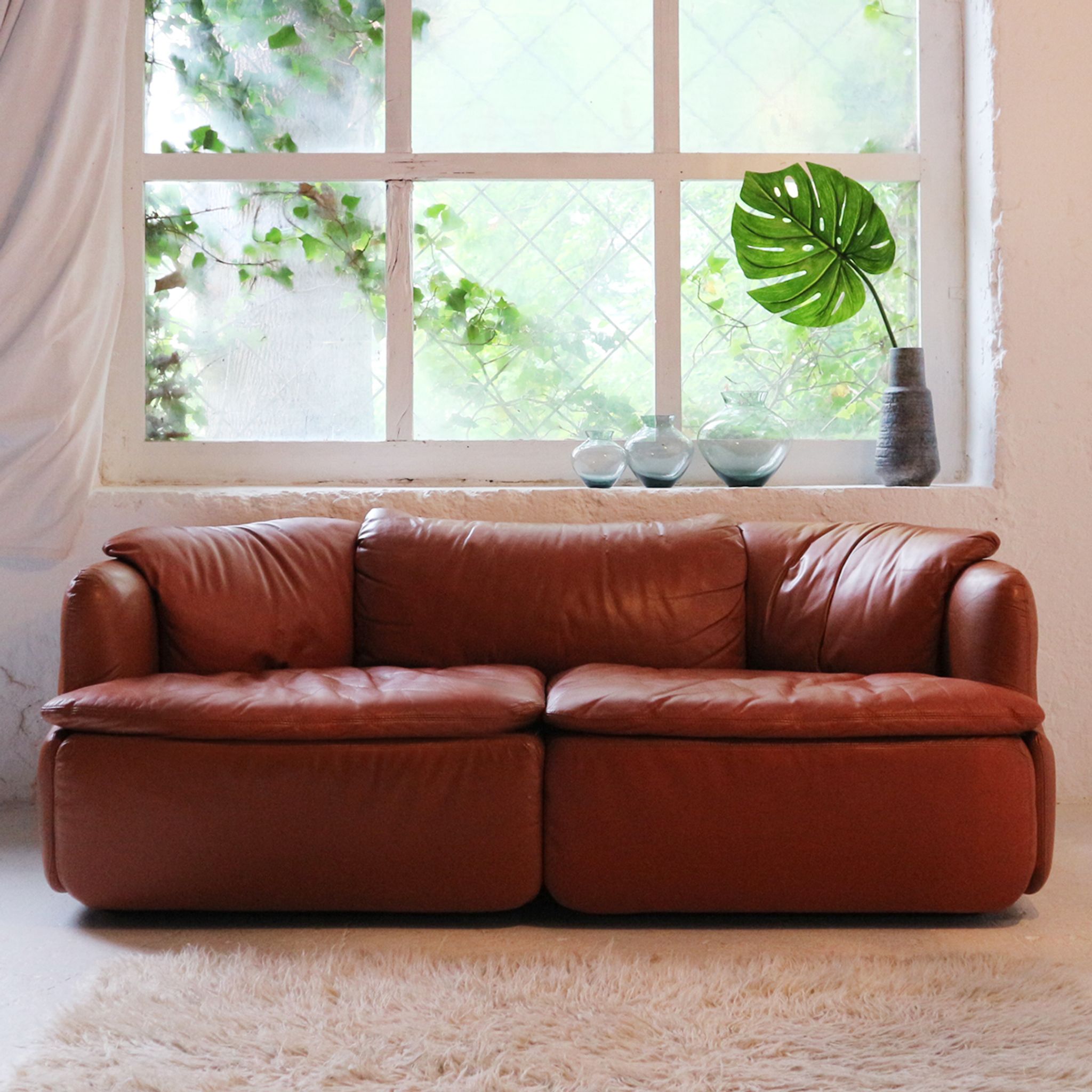Confidential sofa by Alberto Rosselli for Saporiti Italia, 1970s