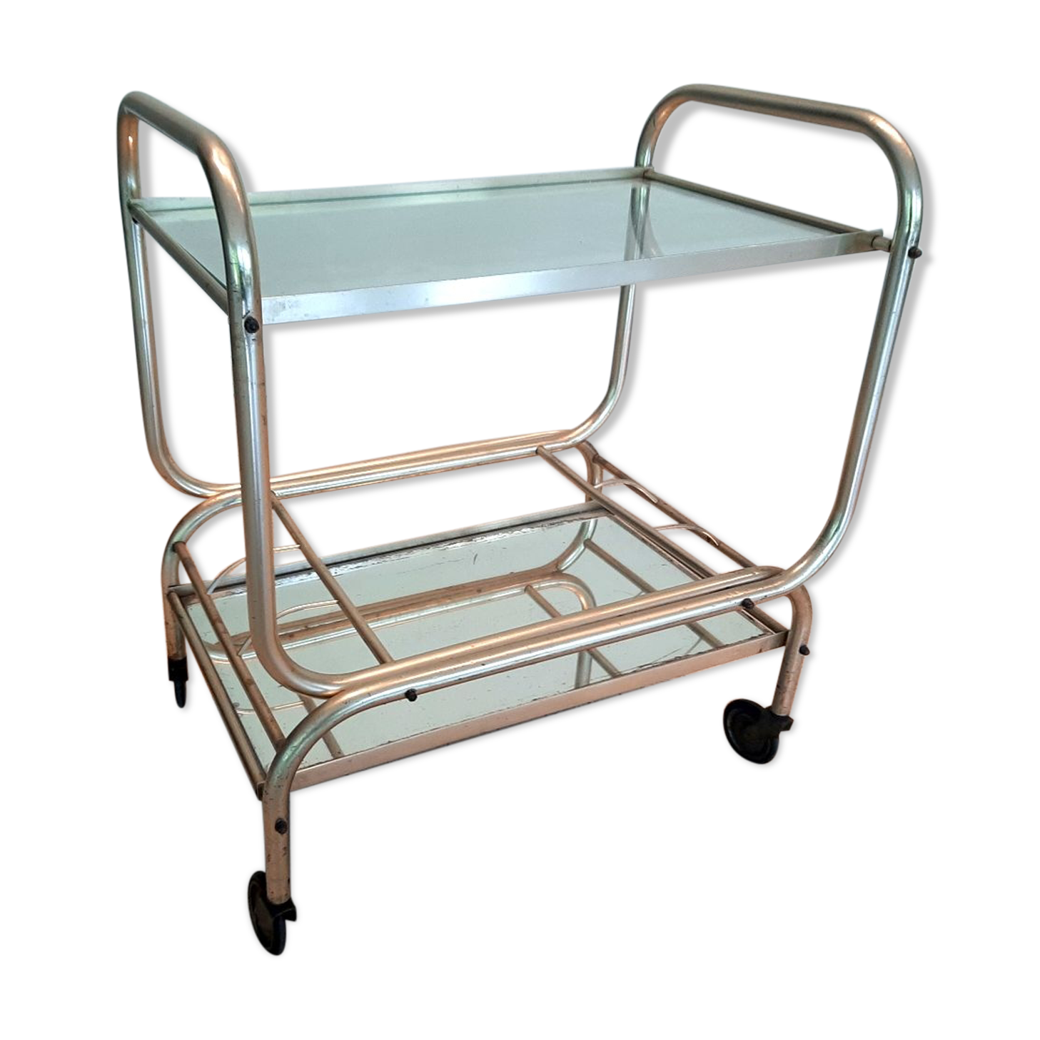 Art deco style bar cart