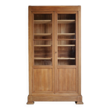 Oak display cabinet bookcase