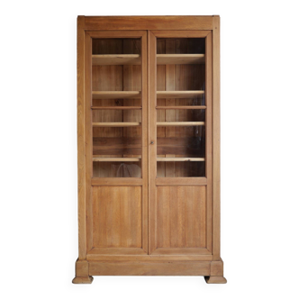 Oak display cabinet bookcase