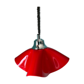 Suspension de plafond vintage et rétro années 1970 / couleur rouge
