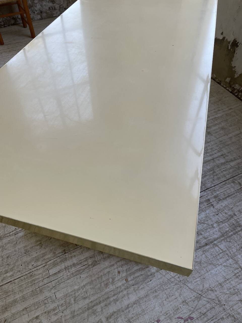 Brass table 1970 Italian lacquer