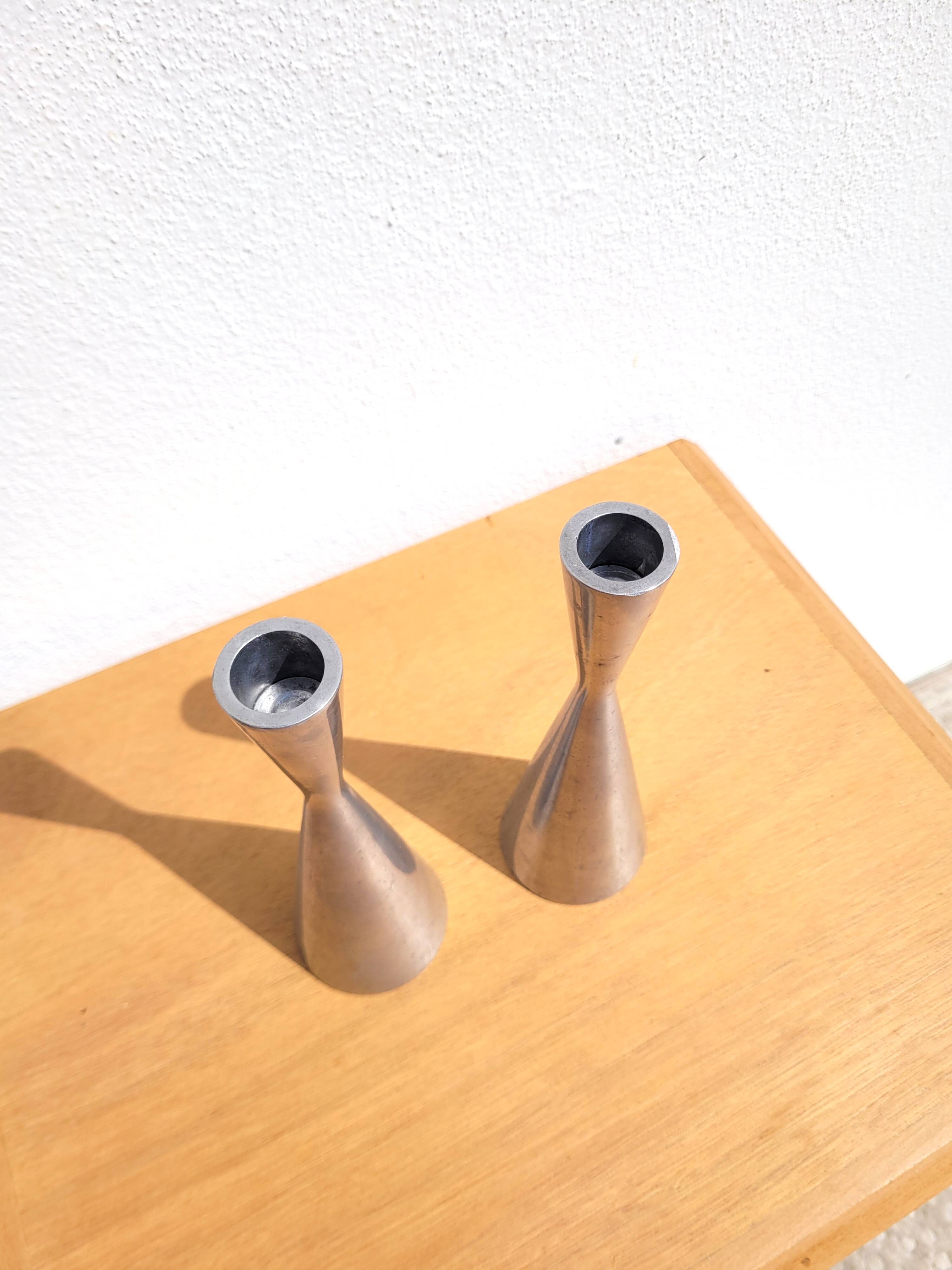 Pair of candlesticks by Erika Pekkari 1990