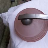 Vintage pink opaline wall lamp