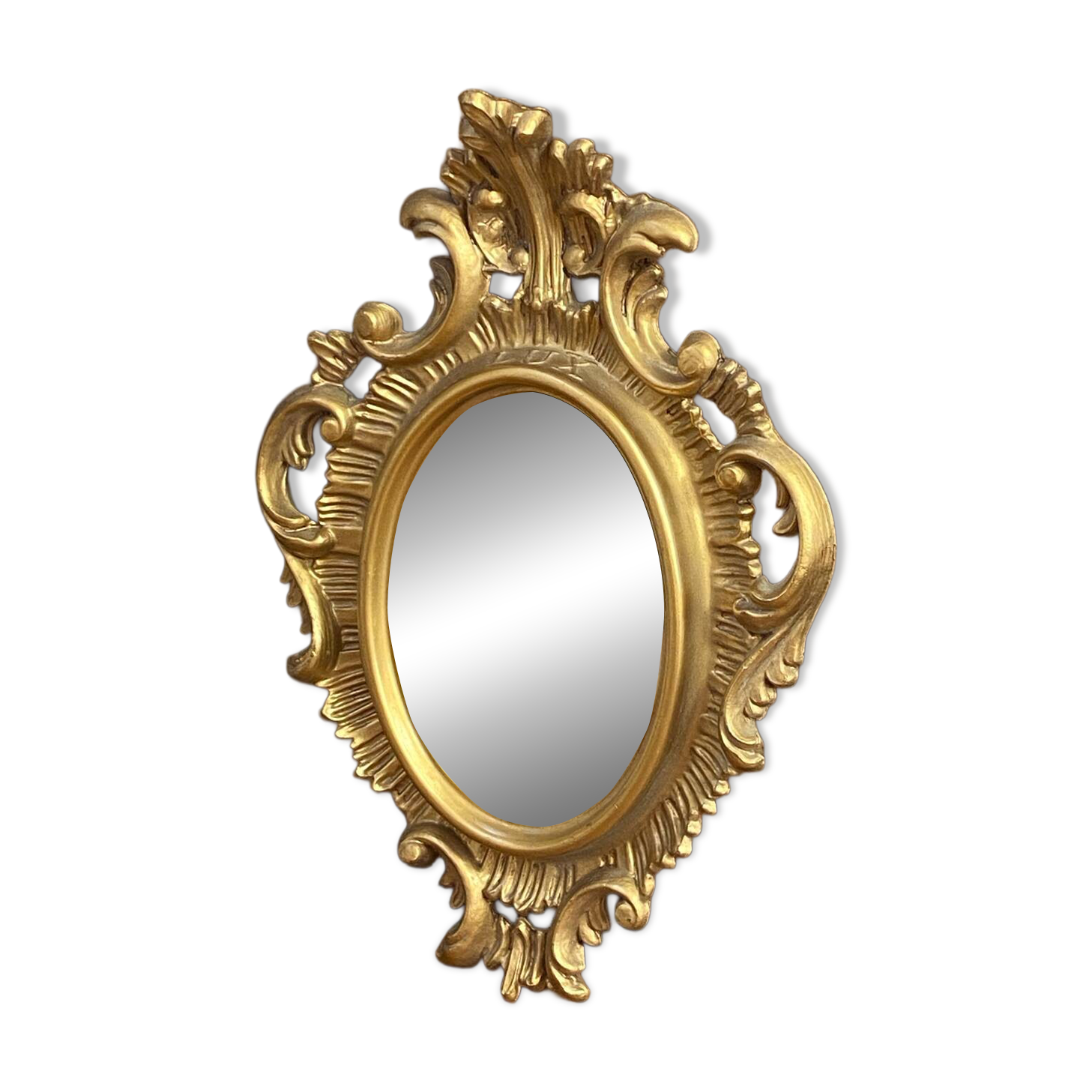 Baroque mirror in resin