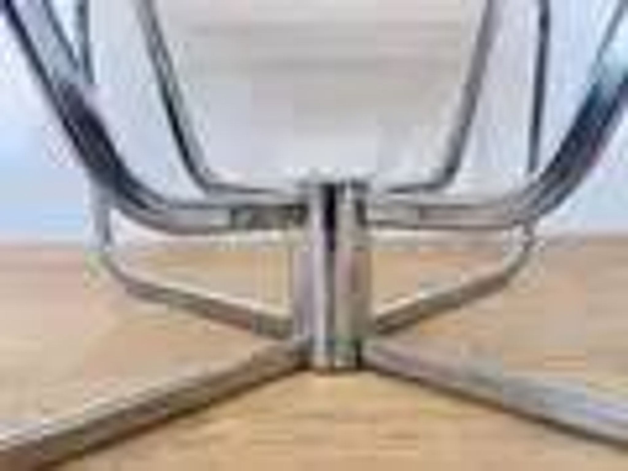 1970s mid-century chrome and smoked glass coffee table