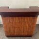 Vintage wooden and rattan counter bar