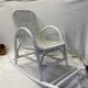 White rattan rocking chair