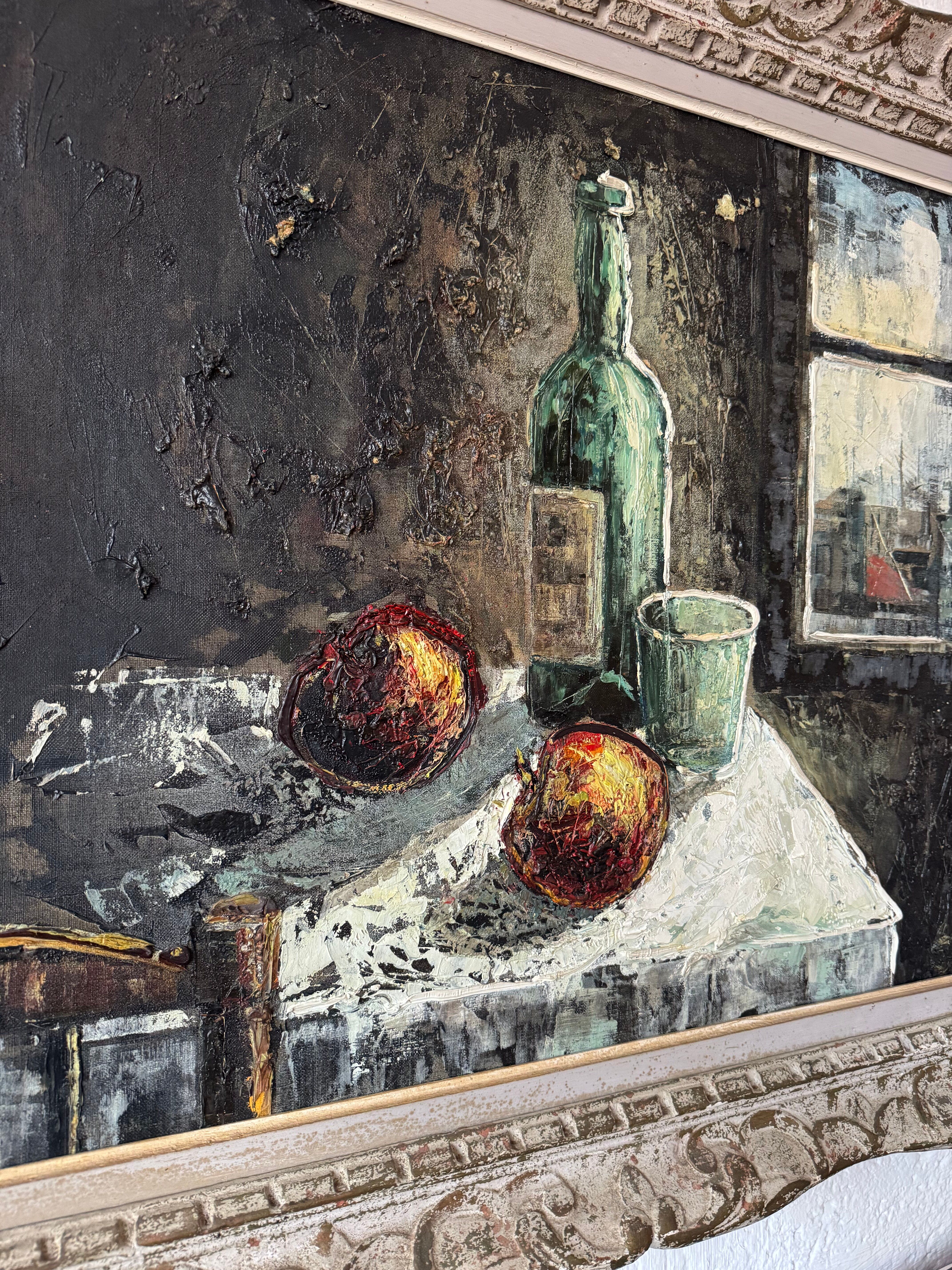 Still life tableau in Expressionist style from the 1960s.