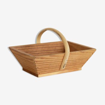Wooden picking basket
