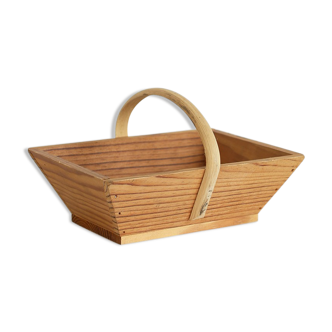 Wooden picking basket
