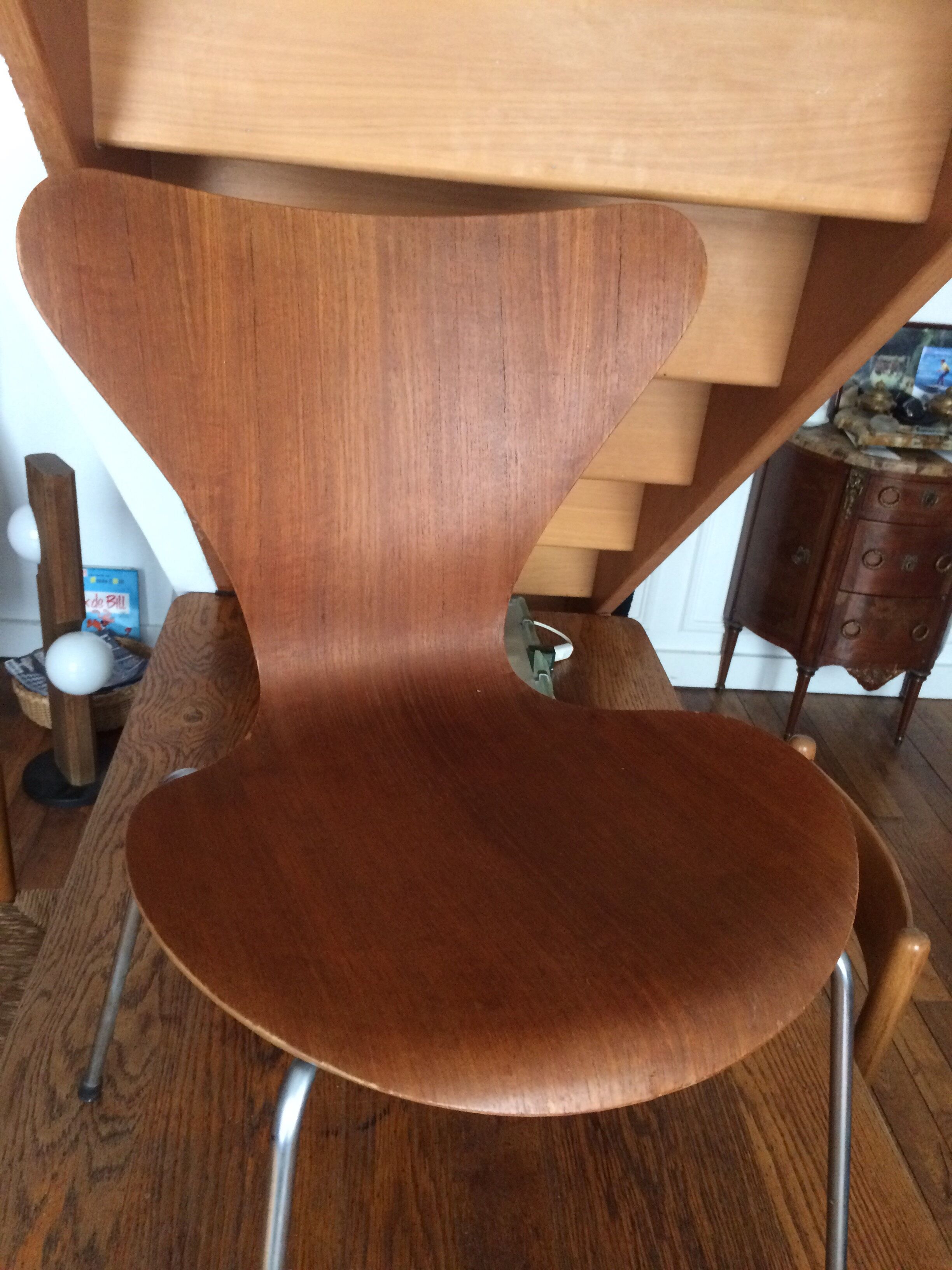 Arne Jacobsen series 7 chair first edition Fritz Hansen