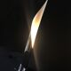 Vintage Floor Lamp • Flame • Stainless Steel • Space Age • 1970