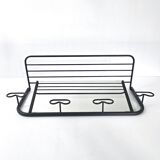 Vintage 1950s coat rack & mirror