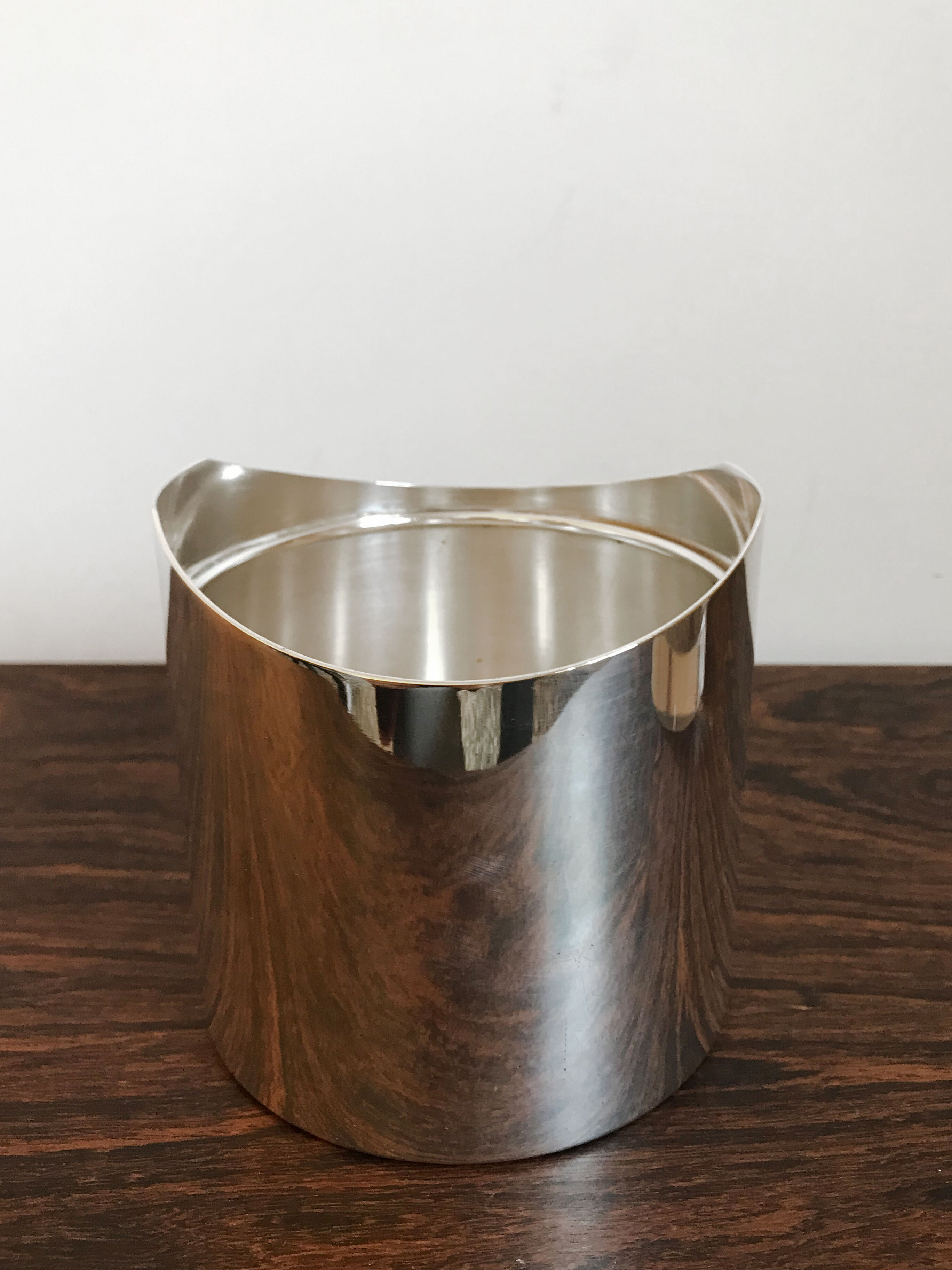 Italian silver plate and plexiglass box by Lino Sabattini, 1960s